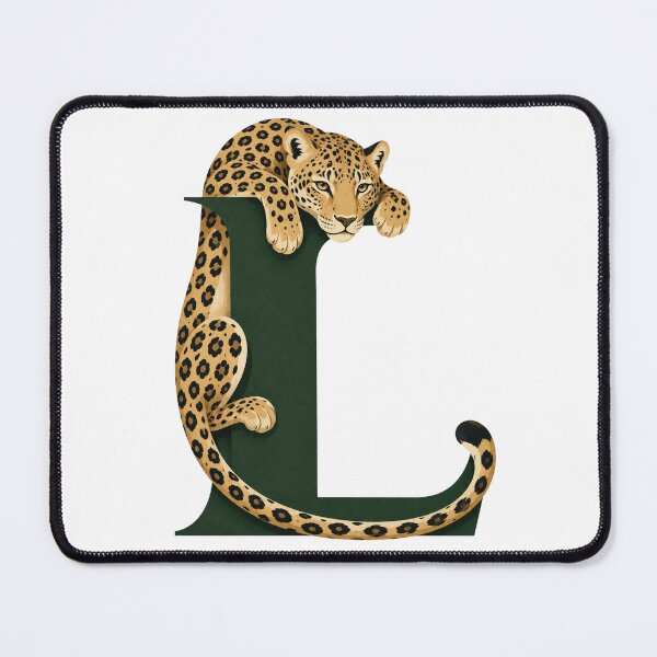 Item preview, Letter L Leopard Alphabet Art designed and sold by tmoca.