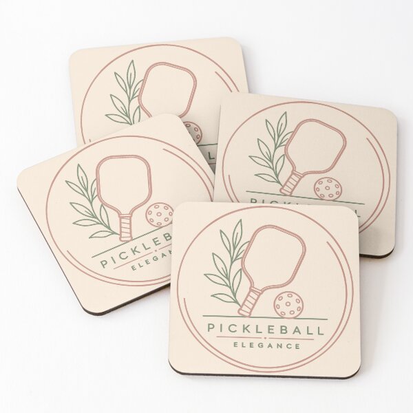 Item preview, Pickleball Elegance Minimalist Line Art - Womens Modern Sports Gift - Rose Gold Paddle Art designed and sold by BelievingCreate.