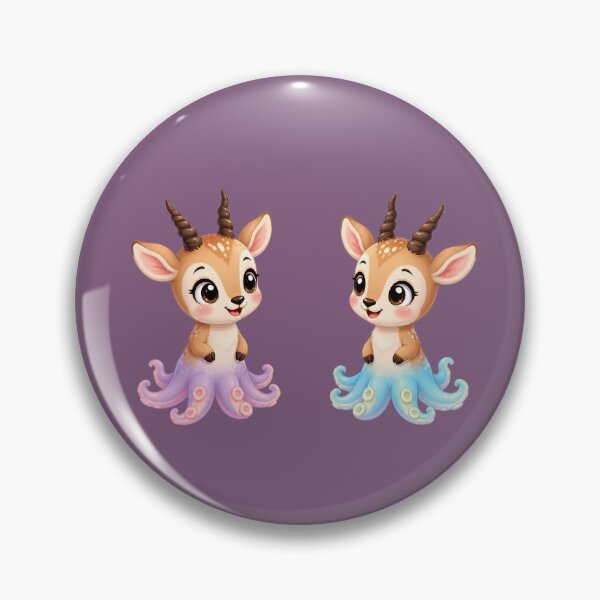 Item preview, Cute Antelope Octopus Hybrid - Kawaii Sea Gazelle designed and sold by Mementoo.