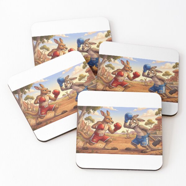 Item preview, Funny Kangaroo Boxing Match Sneaky Sledgehammer Meme Art designed and sold by AfresStudio.