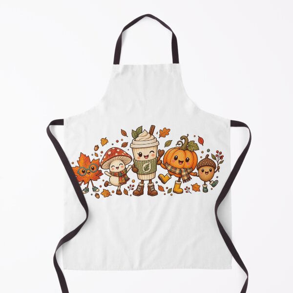 Item preview, Cute Fall Friends PNG, Kawaii Pumpkin Mushroom Coffee Sublimation Design designed and sold by toptomdesign.