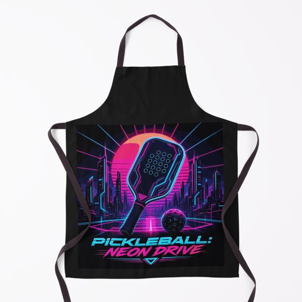 Item preview, Pickleball Neon Drive - Cyberpunk Paddle Art - Mens Synthwave Sports Gift designed and sold by BelievingCreate.