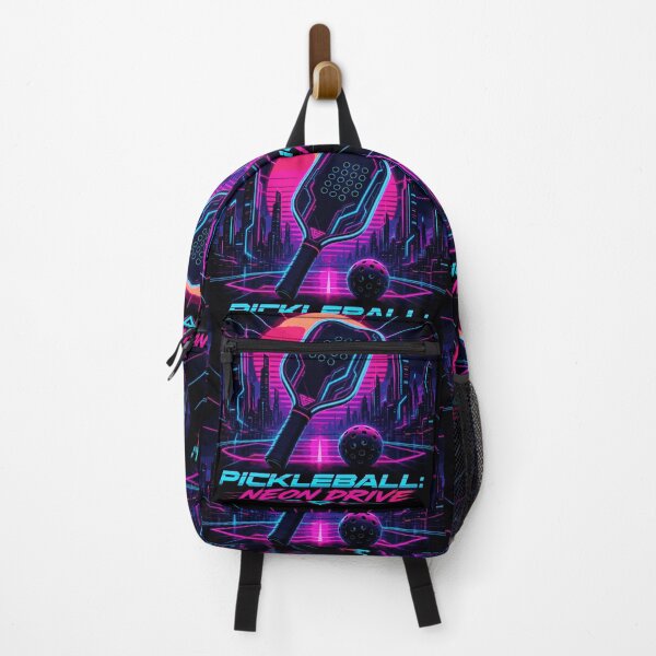 Item preview, Pickleball Neon Drive - Cyberpunk Paddle Art - Mens Synthwave Sports Gift designed and sold by BelievingCreate.