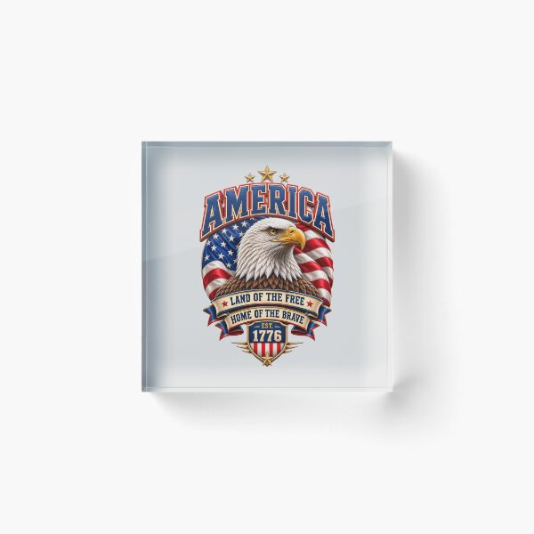 Item preview, America Land of the Free – Patriotic Eagle 1776 designed and sold by HO•Designs.