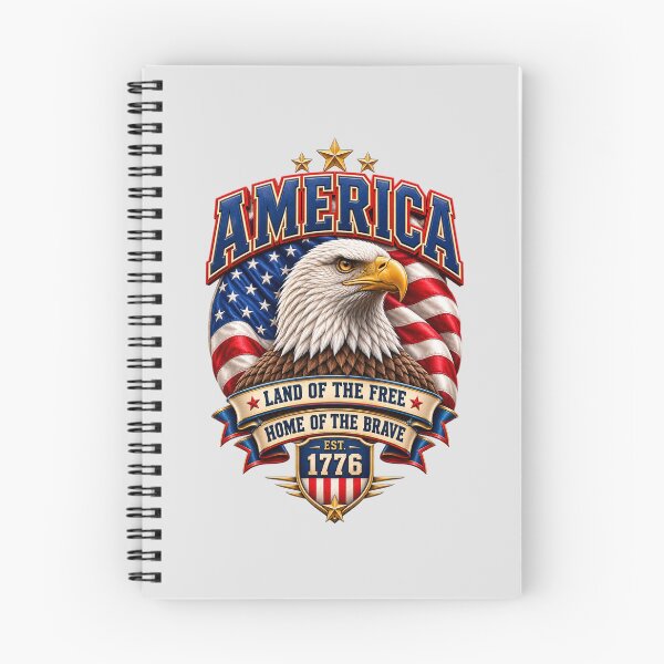 Item preview, America Land of the Free – Patriotic Eagle 1776 designed and sold by HO•Designs.