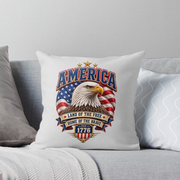 Item preview, America Land of the Free – Patriotic Eagle 1776 designed and sold by HO•Designs.