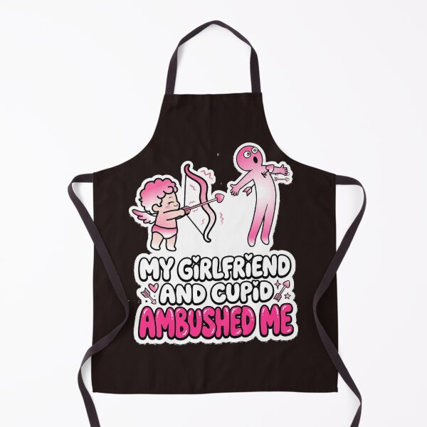Item preview, My Girlfriend and Cupid Ambushed Me - Funny Valentine's Day Design designed and sold by CopyVibes.