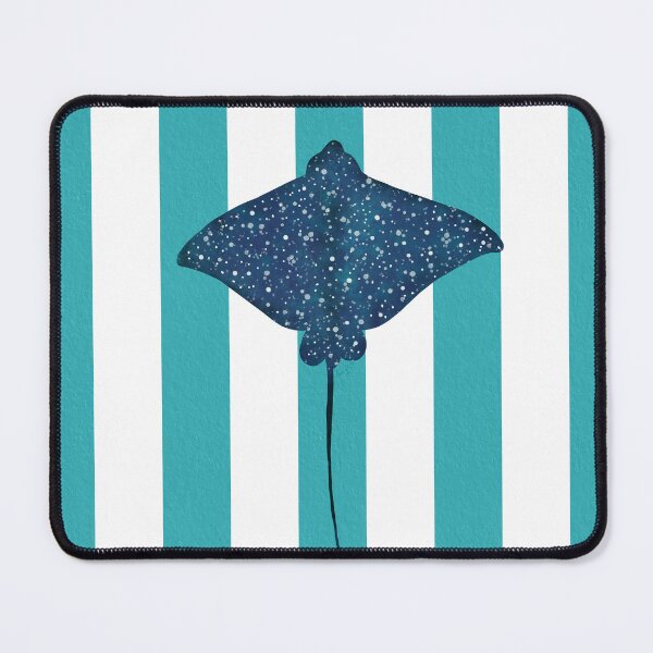 Item preview, Eagle ray und turquoise stripes designed and sold by Ana Gorozpe.