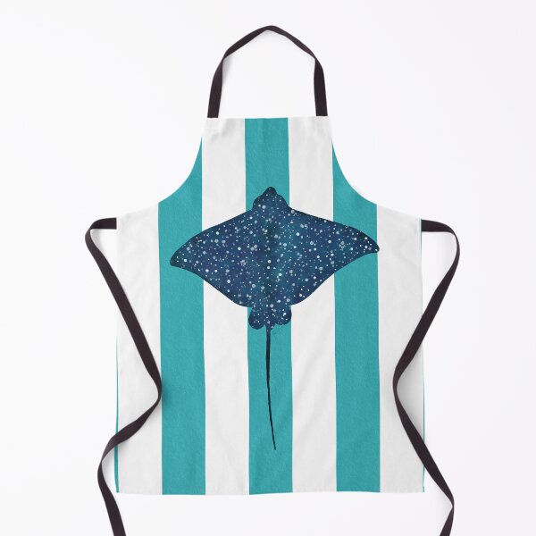 Item preview, Eagle ray und turquoise stripes designed and sold by Ana Gorozpe.