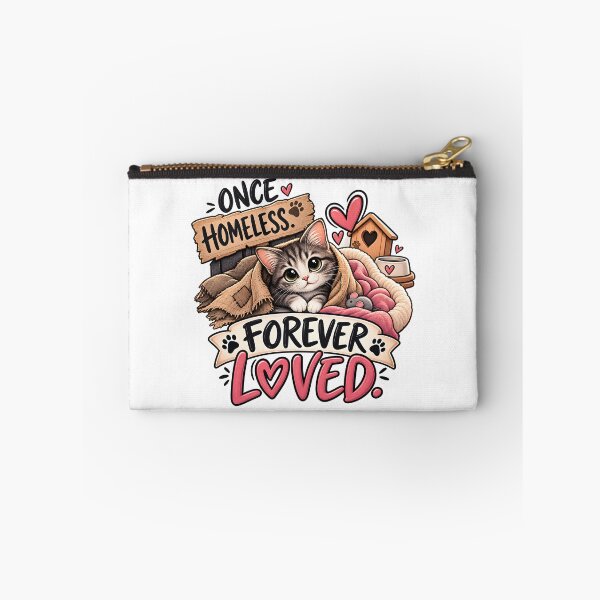 Item preview, Once Homeless Forever Loved - Cute Rescue Cat designed and sold by digiscapeart.