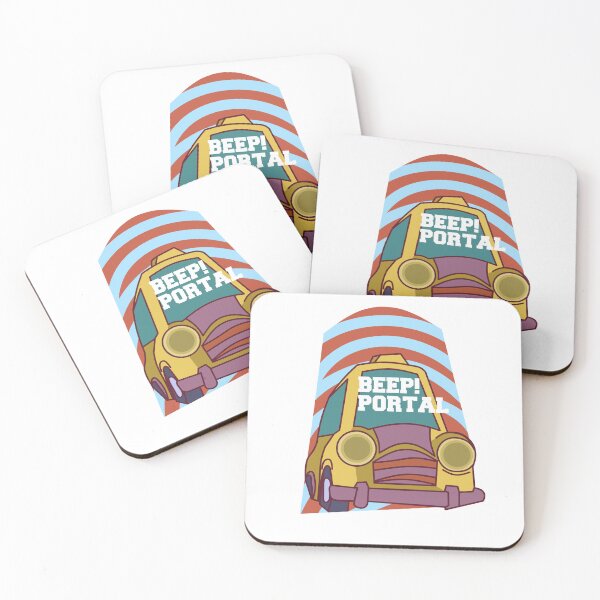Item preview, Beep Portal Retro Taxi Surreal Car Transport designed and sold by KaelenStudio.