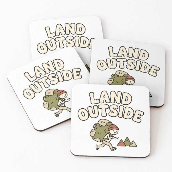Item preview, Land Outside Funny Hiker Shirt - Cute Adventure Character Outdoor designed and sold by ismai6.