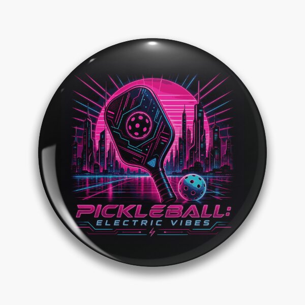 Item preview, Pickleball Electric Vibes - Cyberpunk Paddle Art - Womens Synthwave Sports Gift designed and sold by BelievingCreates.