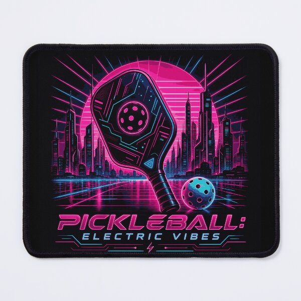 Item preview, Pickleball Electric Vibes - Cyberpunk Paddle Art - Womens Synthwave Sports Gift designed and sold by BelievingCreates.