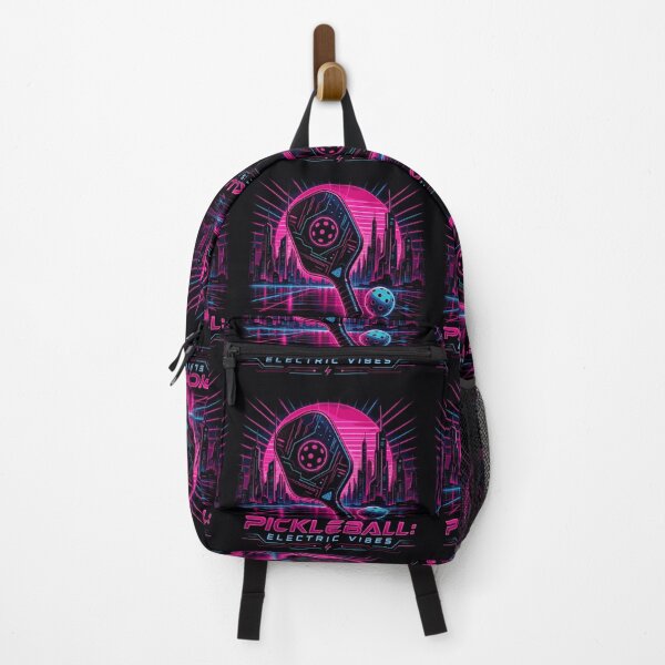 Item preview, Pickleball Electric Vibes - Cyberpunk Paddle Art - Womens Synthwave Sports Gift designed and sold by BelievingCreate.
