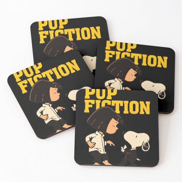 Item preview, Pup Fiction Funny Snoopy Parody Design designed and sold by Catsi-Nook-Art.