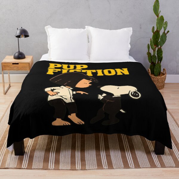 Item preview, Pup Fiction Funny Snoopy Parody Design designed and sold by Catsi-Nook-Art.