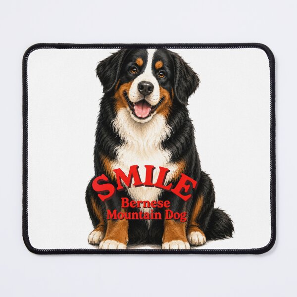 Item preview, SMILE Bernese Mountain Dog – Happy Dog designed and sold by R&A HANDMADE.
