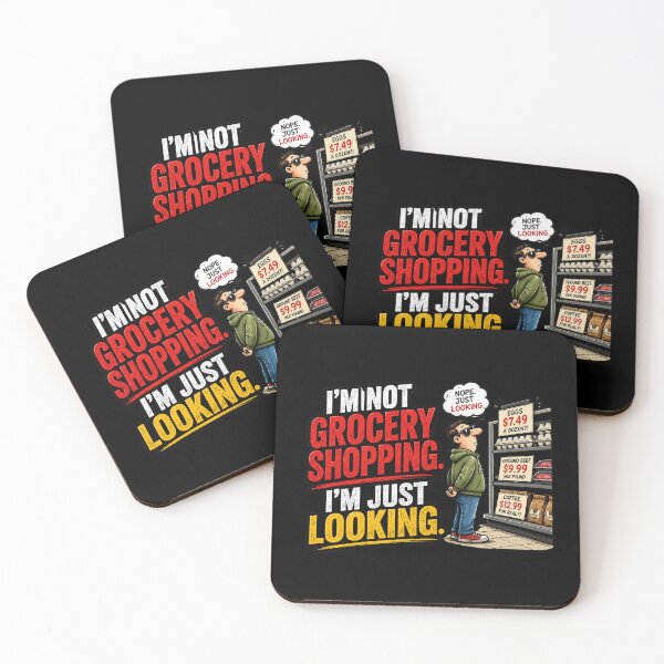 Item preview, I’M NOT GROCERY SHOPPING. I’M JUST LOOKING. designed and sold by signshirtz.