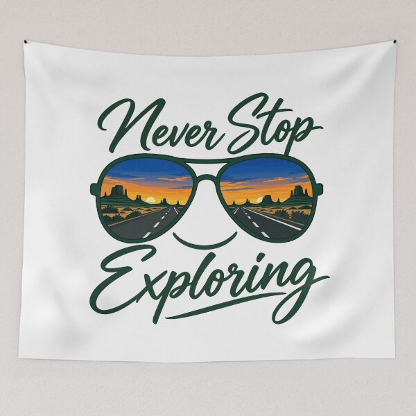 Item preview, Never Stop Exploring Road Life designed and sold by fadilow.