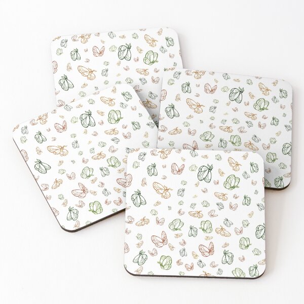 Item preview, Colorful Moths- Leaves designed and sold by WhaleAndAphid.
