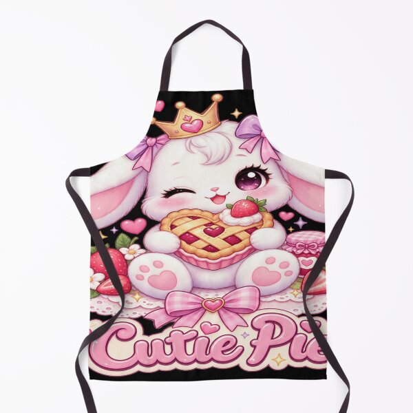 Item preview, Cute Bunny Cutie Pie – Kawaii Strawberry Pie Sweetheart designed and sold by Moonlight Studio.