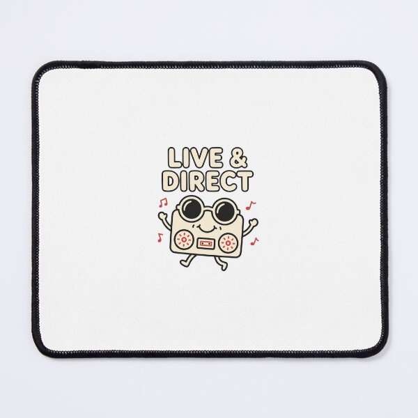 Item preview, Live & Direct Funny DJ Shirt - Cute Boombox Character Music Lover designed and sold by ismai6.