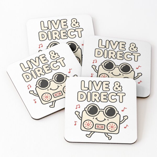 Item preview, Live & Direct Funny DJ Shirt - Cute Boombox Character Music Lover designed and sold by ismai6.