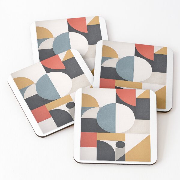 Item preview, Modern Geometric Harmony – Abstract Bauhaus Composition designed and sold by rigelcreation.