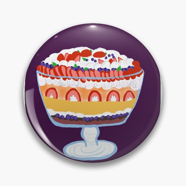 Item preview, Delicious Afternoon Tea Trifle British Dessert Elegant Purple designed and sold by Designs by Sara Felton.