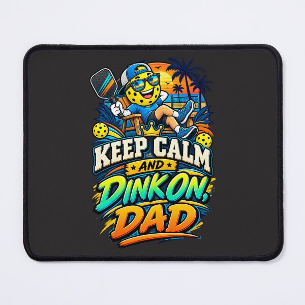 Item preview, Funny Pickleball Dad Gift - Keep Calm and Dink On Dad designed and sold by GreyTee.