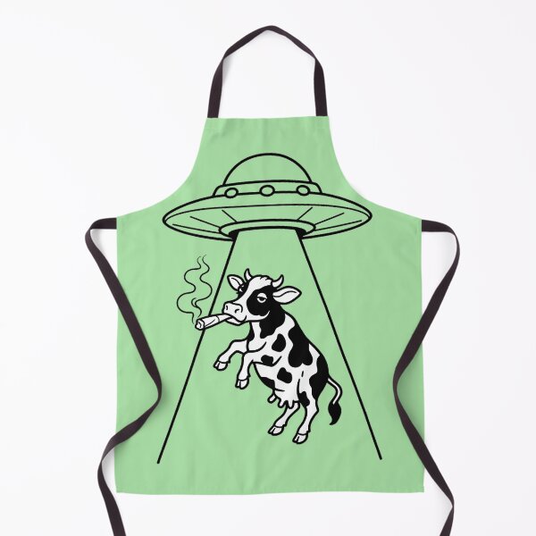 Item preview, Alien Abduction Smoking Cow Design designed and sold by NexxaStoree.