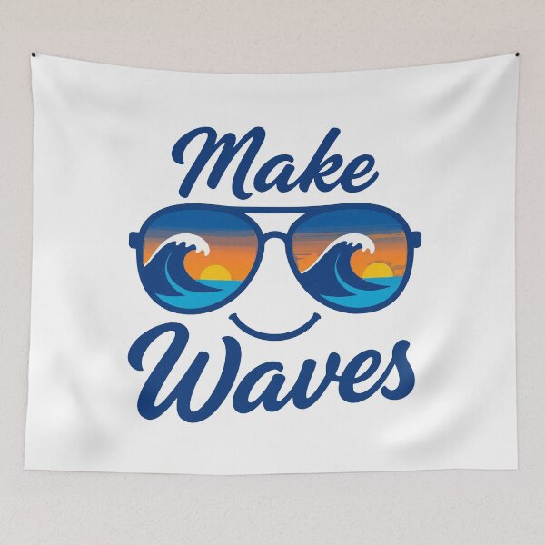 Item preview, Make Waves Ocean Life designed and sold by fadilow.