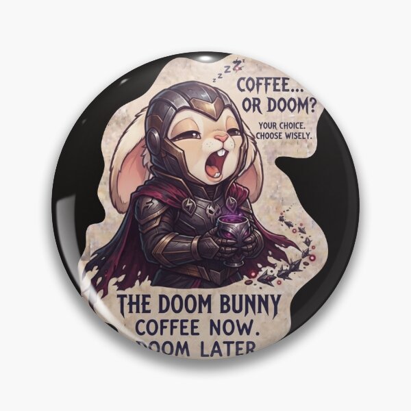 Item preview, DOOM BUNNY. COFFEE NOW. TALK LATER.  designed and sold by SimiDach.