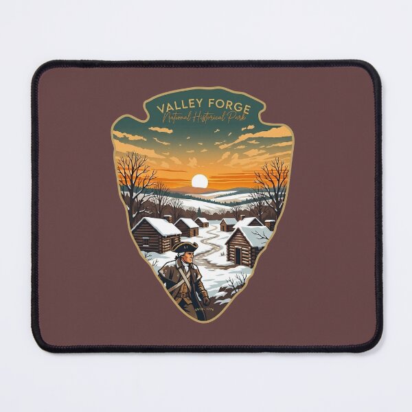 Item preview, Valley Forge National Historical Park Vintage Sunset George Washington Winter Badge designed and sold by LittleArij.