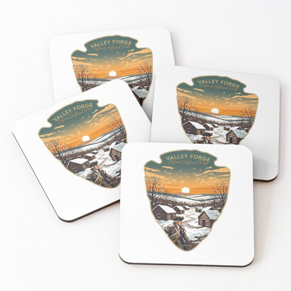 Item preview, Valley Forge National Historical Park Vintage Sunset George Washington Winter Badge designed and sold by LittleArij.