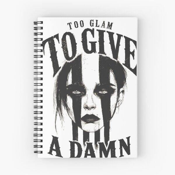 Item preview, Too Glam To Give A Damn Edgy Grunge Design designed and sold by Orivane Shop.