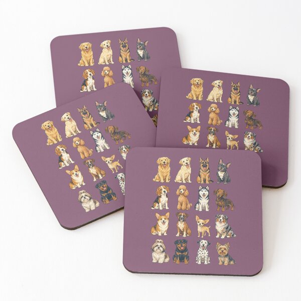 Item preview, The Paw-some Lineup – 16 Dog Breeds designed and sold by NinaCreator.