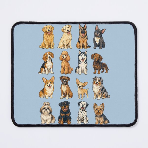 Item preview, The Paw-some Lineup – 16 Dog Breeds designed and sold by NinaCreator.