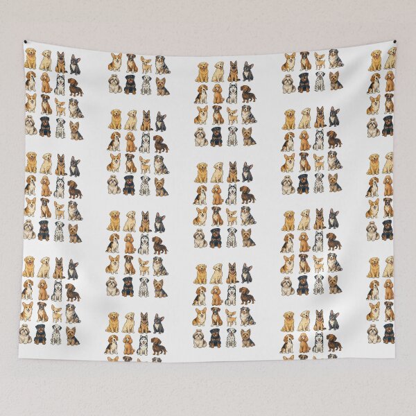 Item preview, The Paw-some Lineup – 16 Dog Breeds designed and sold by NinaCreator.