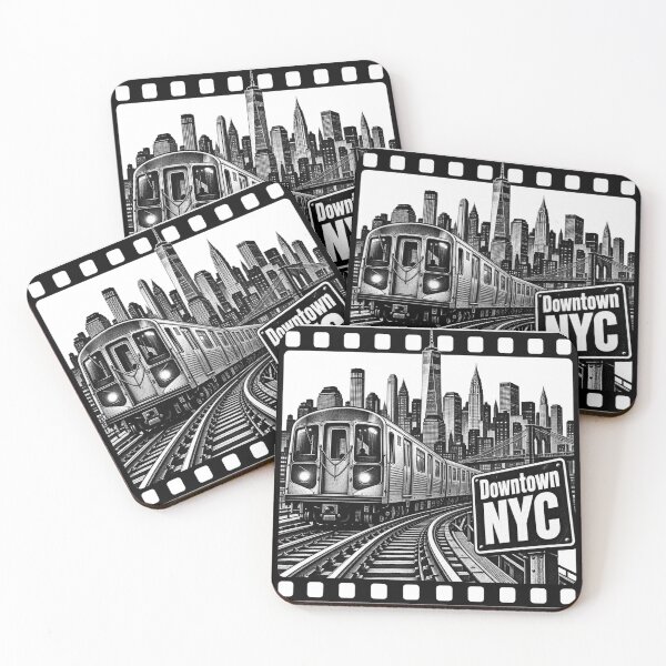 Item preview, Downtown NYC Subway Grind Film Noir designed and sold by Dresut.