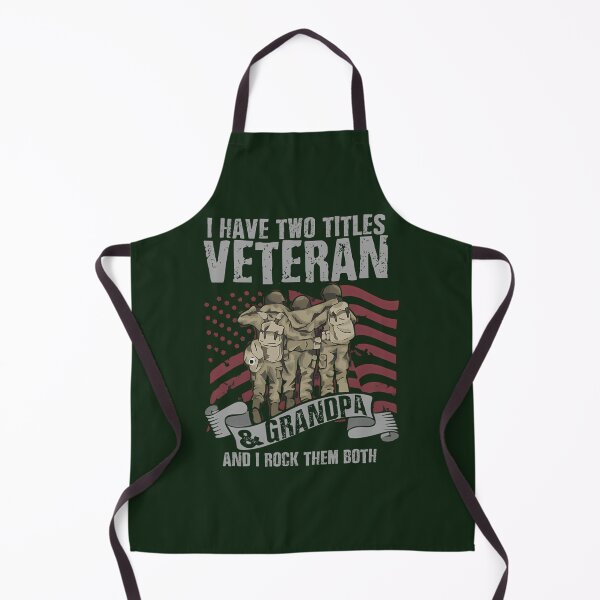 Item preview, Vintage I Have Two Titles Veteran Grandpa Proud Papa T-Shirt 529 designed and sold by CosmicCherryArt.