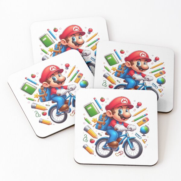 Item preview, Cute Gamer Plumber Back to School Bicycle Art designed and sold by Alaric4you.
