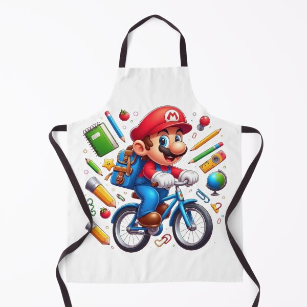 Item preview, Cute Gamer Plumber Back to School Bicycle Art designed and sold by Alaric4you.