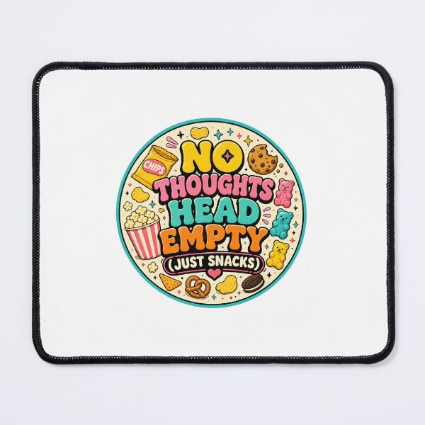 Item preview, No Thoughts Head Empty designed and sold by RedRubyBubble.