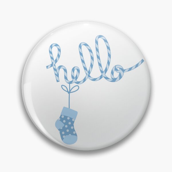 Item preview, New Baby 'Hello' in Blue designed and sold by AnimaliaStar.