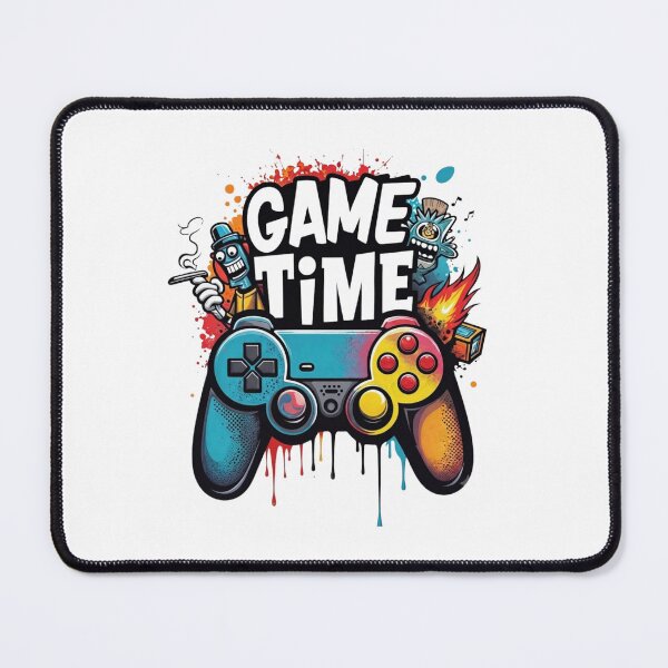 Item preview, Game Time Colorful Graffiti Controller Gaming Art designed and sold by Alaric4you.