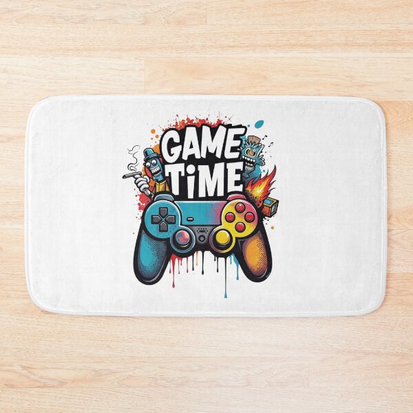 Item preview, Game Time Colorful Graffiti Controller Gaming Art designed and sold by Alaric4you.