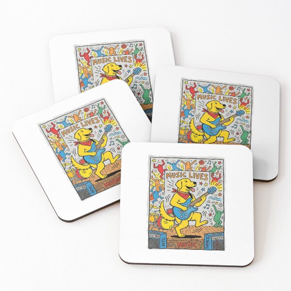 Item preview, Golden Retriever Rockstar - Pop Art Pet Design designed and sold by PictoVibe.