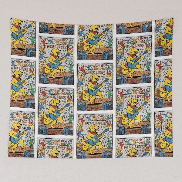 Item preview, Golden Retriever Rockstar - Pop Art Pet Design designed and sold by PictoVibe.